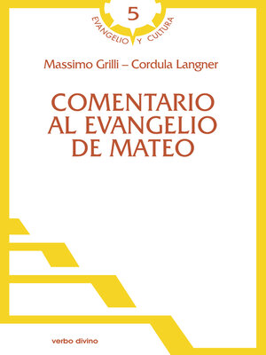 cover image of Comentario al evangelio de Mateo